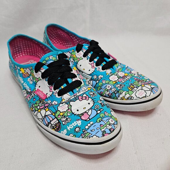 Vans Hello Kitty Sanrio Multicolor Print Sneakers Shoes Womens Size 8- Mens 6.5 - Picture 4 of 13